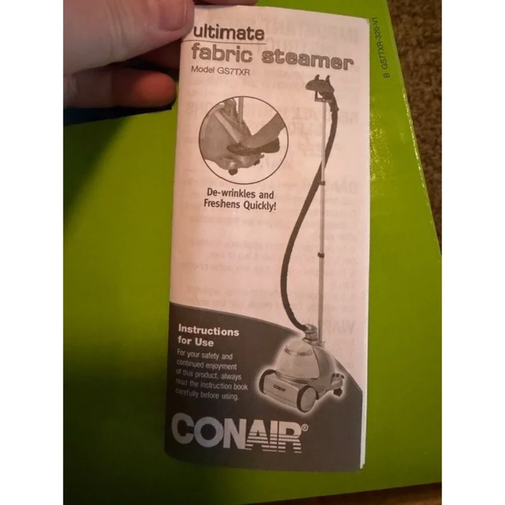 Conair Ultimate Fabric Steamer GS7TXR Blue Foot Activated 60 Min Steam NEW‎